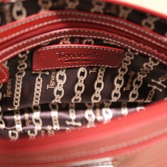 Tignanello Red Shoulder Bag - Picture 3 of 3